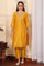 Yellow Dori Embroidered Chanderi Straight Kurta