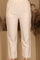 Beige Jacquard Sleeveless Embellished Kurta, Pants And Dupatta Set