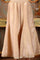 Gold Viscose Zari Embroidered Short Kurta, Flared Pants And Dupatta Set