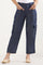 Blue Solid Straight Fit Lyocell Pants With Six Pockets