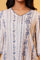 White A-line Floral Printed Kurta