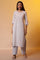White Striped Cotton Kurta and Palazzos Set