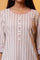 White Striped Cotton Kurta and Palazzos Set