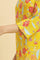 Yellow Straight Kurta With Multi-Coloured Floral Print