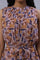Multi-Coloured Abstract Printed Sleeveless Gathered Dress