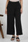 Black Straight Trouser With Front Pintuck