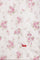 White Floral Printed Organza Dupatta