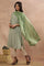 Sage Green Cotton Embroidered Dupatta