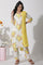 White Floral Printed Cotton Kurta, Pants And Kota Dupatta Set