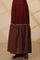 Maroon Floral Printed Sequined Kurta, Sharara Set with Gold Chocker Dupatta