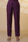Purple Floral Printed Embroidered Kurta, Palazzo and Dupatta Set