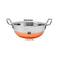 Stainless Steel Kadai with Lid, Deep Frying Pan with Copper Bottom