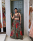 Georgette Lehenga with Heavy Floral Print Blouse & Multicolor Cutdana Work