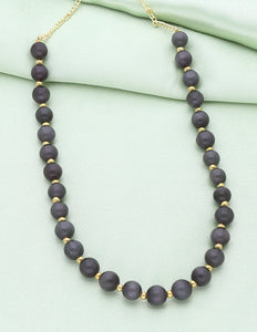 Short Blue-berry Beads Mala