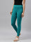 Jade Green Cotton Stretch Ankle Length Leggings