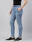 Women Solid Light Blue Denim Joggers