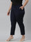 Women Solid Navy Crepe Pants