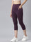 Purple Poly Stretch Training Capri