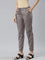 Women Solid Medium Grey Mid Rise Cotton Pants