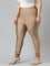 Antique Gold Nylon Stretch Shimmer Churidar