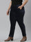 Women Solid Navy Mid Rise Corduroy Jeggings