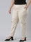 Women Cream Chinos Trousers