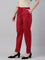 Women Solid Cherry Comfort Fit Cotton Pants