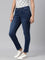 Women Solid Blue Denim Jeggings