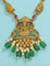 Designer Zirconia Royal Devi Temple Kempu Necklace Set