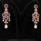 Zirconia Gold plated Ruby Necklace Set