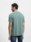 WES Casuals Sage Melange Cotton Slim-Fit T-Shirt