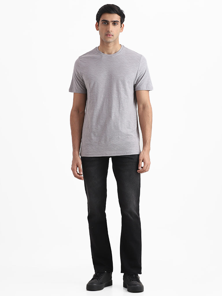 WES Casuals Charcoal Relaxed Fit Jeans