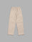 Y&F Kids Solid Beige Cargo Chinos