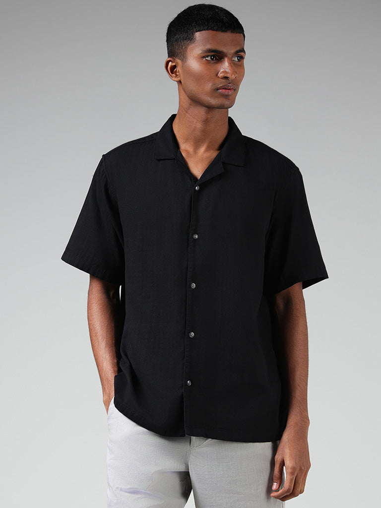 ETA Black Relaxed Fit Shirt