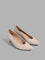 LUNA BLU Solid Ivory Pointed Pump Shoes