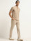 WES Casuals Beige Denim Relaxed Fit Jeans