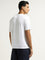 WES Lounge White Textured Relaxed Fit T-Shirt