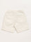 HOP Kids Solid Off-White Shorts