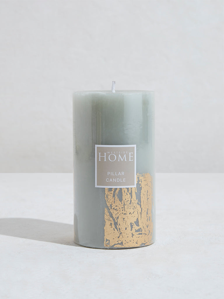 Westside Home Mint Pillar Candle-Large