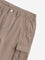 Y&F Kids Brown Mid Rise Relaxed Fit Cargo Shorts