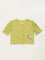 Utsa Kids Green Button-Up Floral Cotton Blend Top (8 -14yrs)