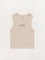 Y&F Kids Beige Self-Striped Tank Top