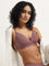 Wunderlove Mauve Ribbed Textured Padded Bra