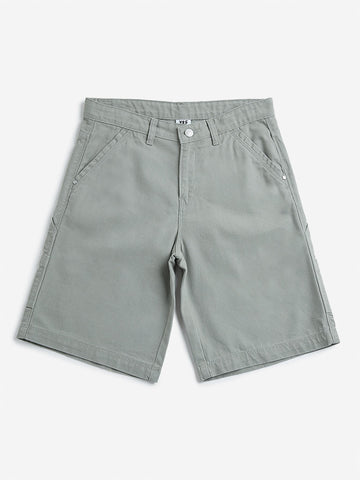 Y&F Kids Sage Mid Rise Relaxed Fit Shorts