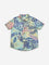 HOP Kids Blue Floral Printed Shirt