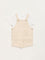 HOP Baby Beige Embroidered Dungaree with T-Shirt Set