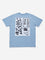 Y&F Kids Blue Abstract Printed T-Shirt