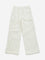 Y&F Kids Off-White Cargo-Style Mid-Rise Trousers