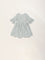 Utsa Kids Blue Foliage Printed A-Line Cotton Dress (2 - 8yrs)