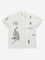 Y&F Kids Off-White Tiger Printed Cotton Shirt